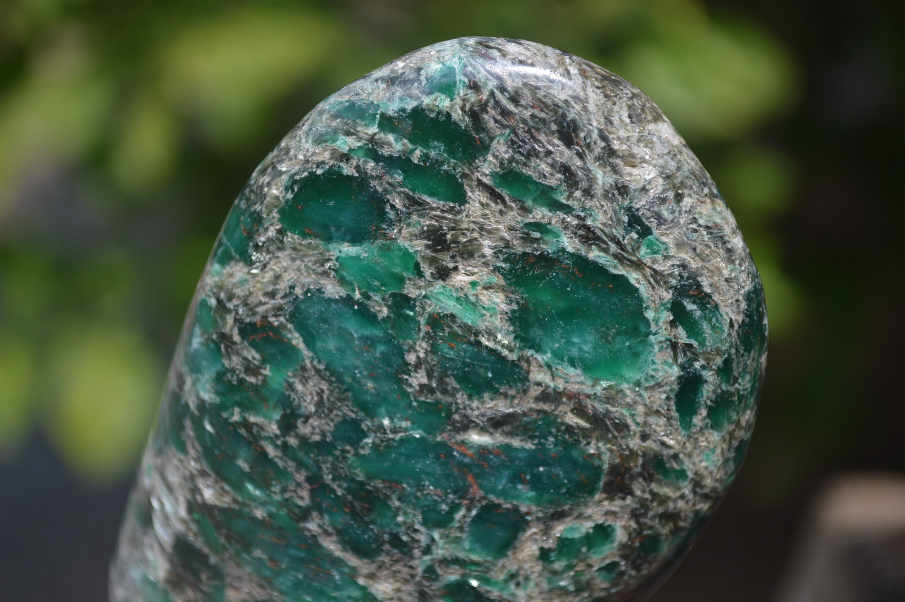 Polished Rare Emerald Mica In Matrix Standing Free Forms x 2 From Mutoko, Zimbabwe - Toprock Gemstones and Minerals 