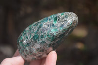 Polished Rare Emerald Mica In Matrix Standing Free Forms x 2 From Mutoko, Zimbabwe - Toprock Gemstones and Minerals 