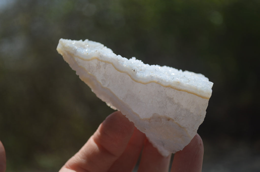 Natural Etched Blue Chalcedony Specimens x 12 From Nsanje, Malawi - Toprock Gemstones and Minerals 