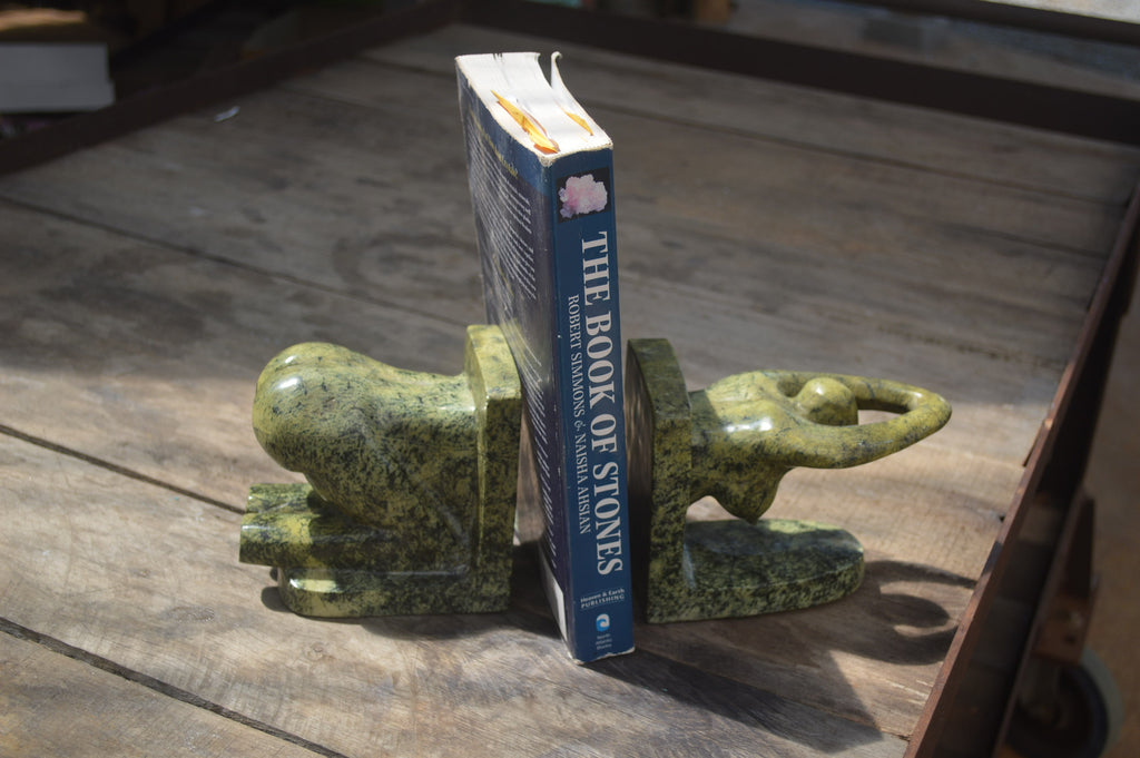 Hand Made Leopard Stone Book Ends x 1 From Zimbabwe - Toprock Gemstones and Minerals 
