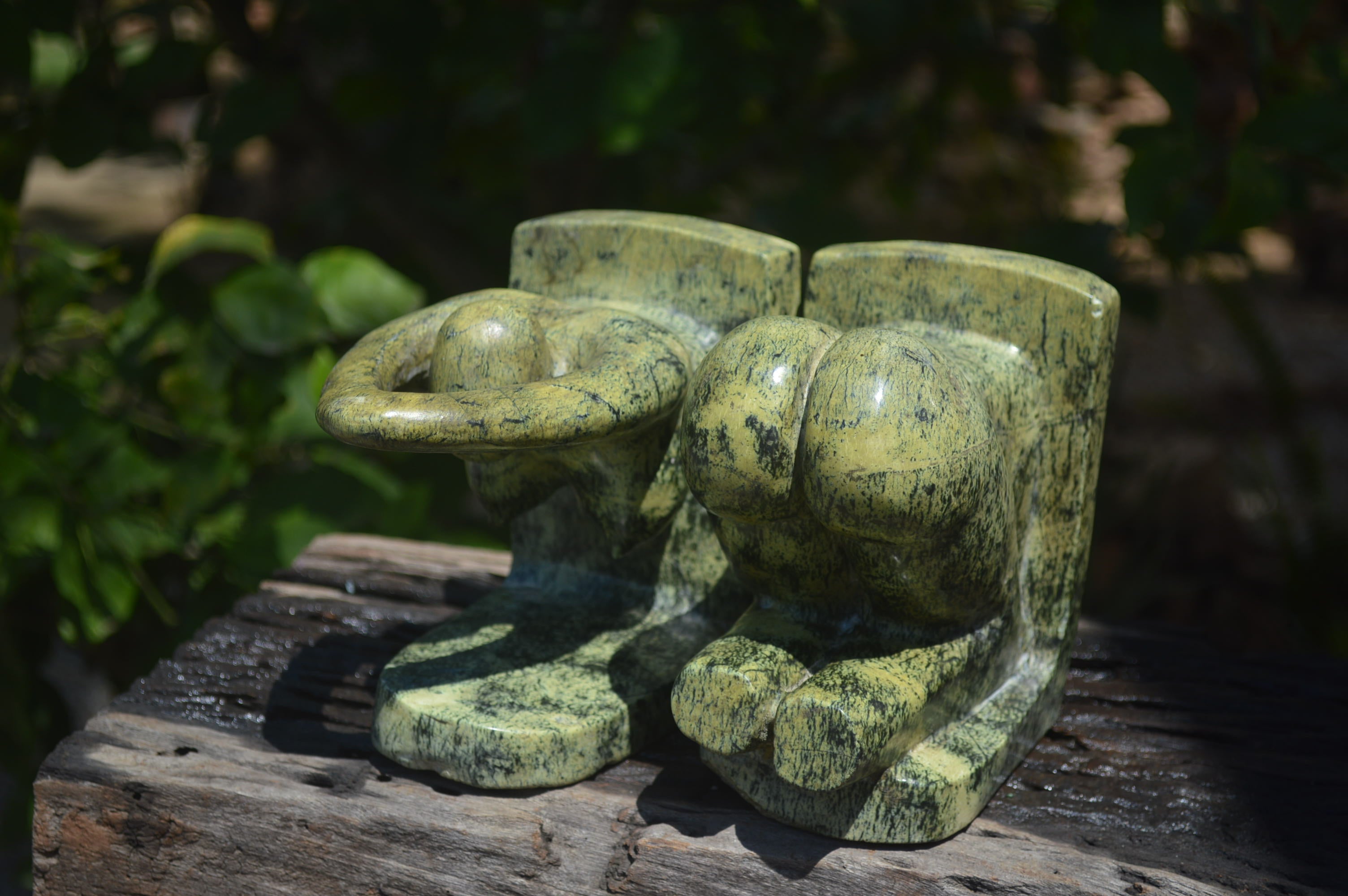Hand Made Leopard Stone Book Ends x 1 From Zimbabwe - Toprock Gemstones and Minerals 