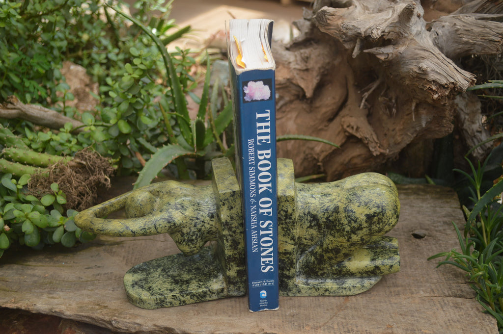 Hand Made Leopard Stone Book Ends x 1 From Zimbabwe - Toprock Gemstones and Minerals 
