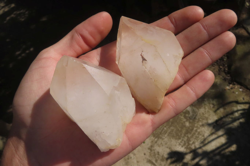 Polished Quartz Crystals x 12 From Madagascar - Toprock Gemstones and Minerals 