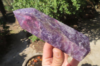 Polished Lepidolite Points x 3 From Madagascar - Toprock Gemstones and Minerals 