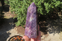 Polished Lepidolite Points x 3 From Madagascar - Toprock Gemstones and Minerals 