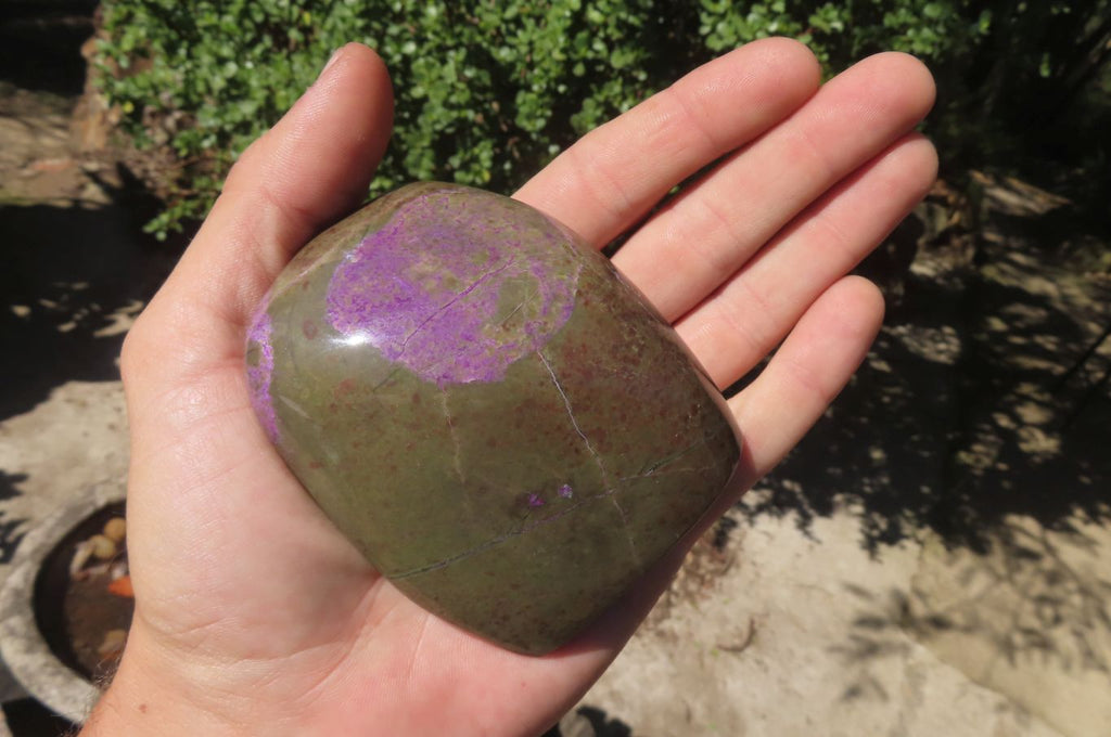 Polished Stichtite Standing Free Forms x 6 From Barberton, South Africa - Toprock Gemstones and Minerals 