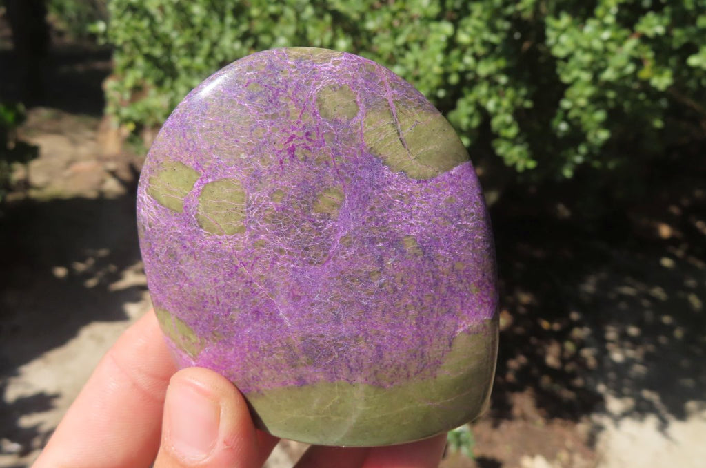 Polished Stichtite Standing Free Forms x 6 From Barberton, South Africa - Toprock Gemstones and Minerals 