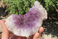 Natural Zululand Amethyst Agate Geodes x 3 from Jozini, South Africa - Toprock Gemstones and Minerals 