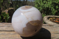 Polished Banded Agate Spheres x 6 From Madagascar - Toprock Gemstones and Minerals 