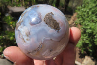 Polished Banded Agate Spheres x 6 From Madagascar - Toprock Gemstones and Minerals 