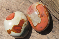 Polished On One Side Polychrome Jasper x 6 From Madagascar - Toprock Gemstones and Minerals 