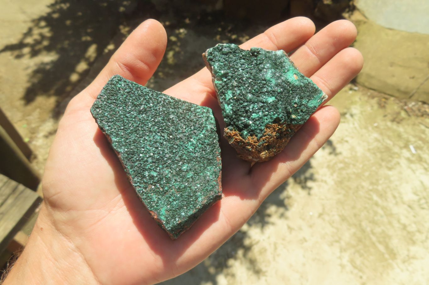 Natural Crystalline Malachite Specimens x 12 From Congo - Toprock Gemstones and Minerals 