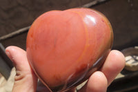 Polished Polychrome Jasper Gemstone Hearts x 6 From Madagascar
