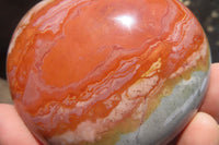 Polished Polychrome Jasper Gemstone Hearts x 6 From Madagascar