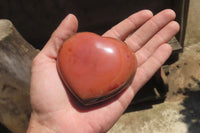 Polished Polychrome Jasper Gemstone Hearts x 6 From Madagascar