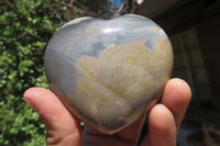 Polished Polychrome Jasper Gemstone Hearts x 6 From Madagascar