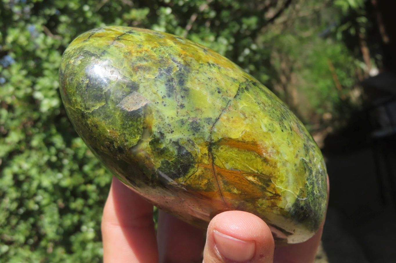 Polished Green Opal Standing Free Forms x 2 From Antsirabe, Madagascar - Toprock Gemstones and Minerals 