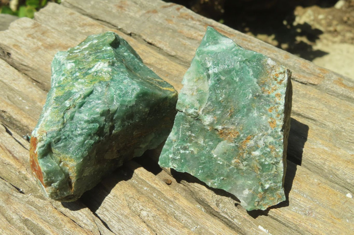 Natural Jade Cobbed Specimens x 12 From Swaziland - Toprock Gemstones and Minerals 