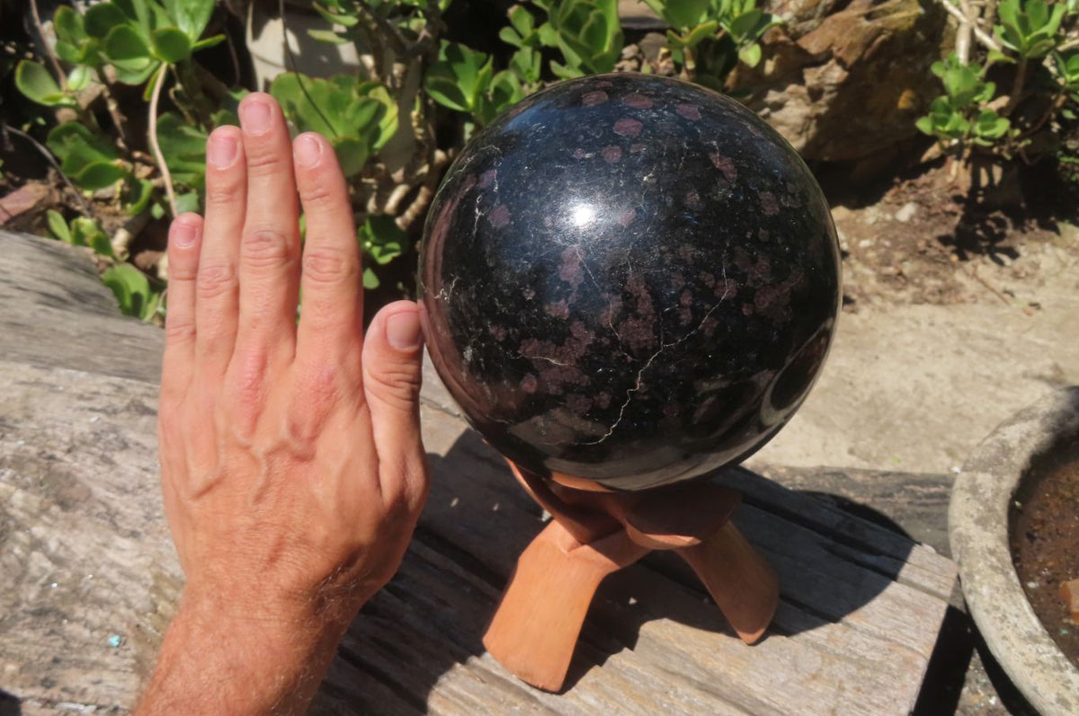 Polished Iolite Sphere x 1 From Ambatofinandrahana, Madagascar - Toprock Gemstones and Minerals 