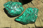 Polished Flower Banded Malachite Free Forms x 6 From Congo - Toprock Gemstones and Minerals 