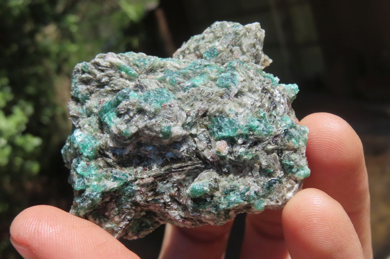 Natural Rare Emerald Mica In Matrix Cobbed Specimens x 7 From Mutoko, Zimbabwe - Toprock Gemstones and Minerals 