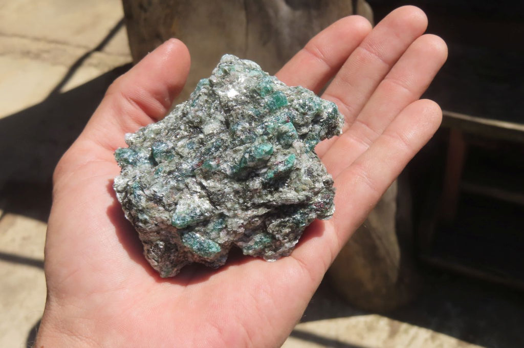 Natural Rare Emerald Mica In Matrix Cobbed Specimens x 7 From Mutoko, Zimbabwe - Toprock Gemstones and Minerals 