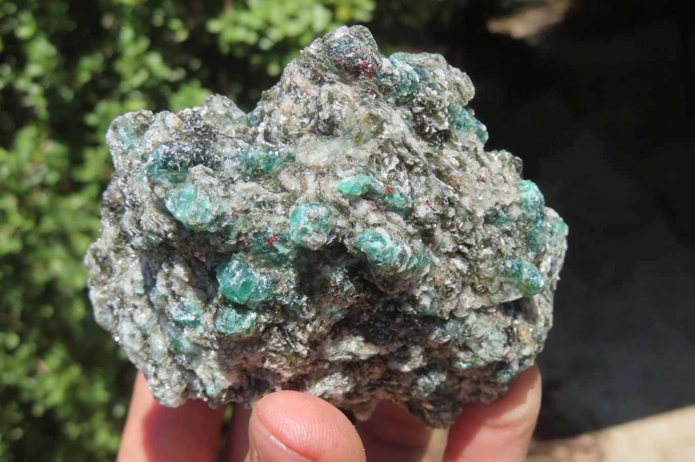 Natural Rare Emerald Mica In Matrix Cobbed Specimens x 7 From Mutoko, Zimbabwe - Toprock Gemstones and Minerals 