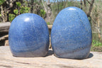 Polished Lazulite Standing Free Forms x 2 From Madagascar - Toprock Gemstones and Minerals 