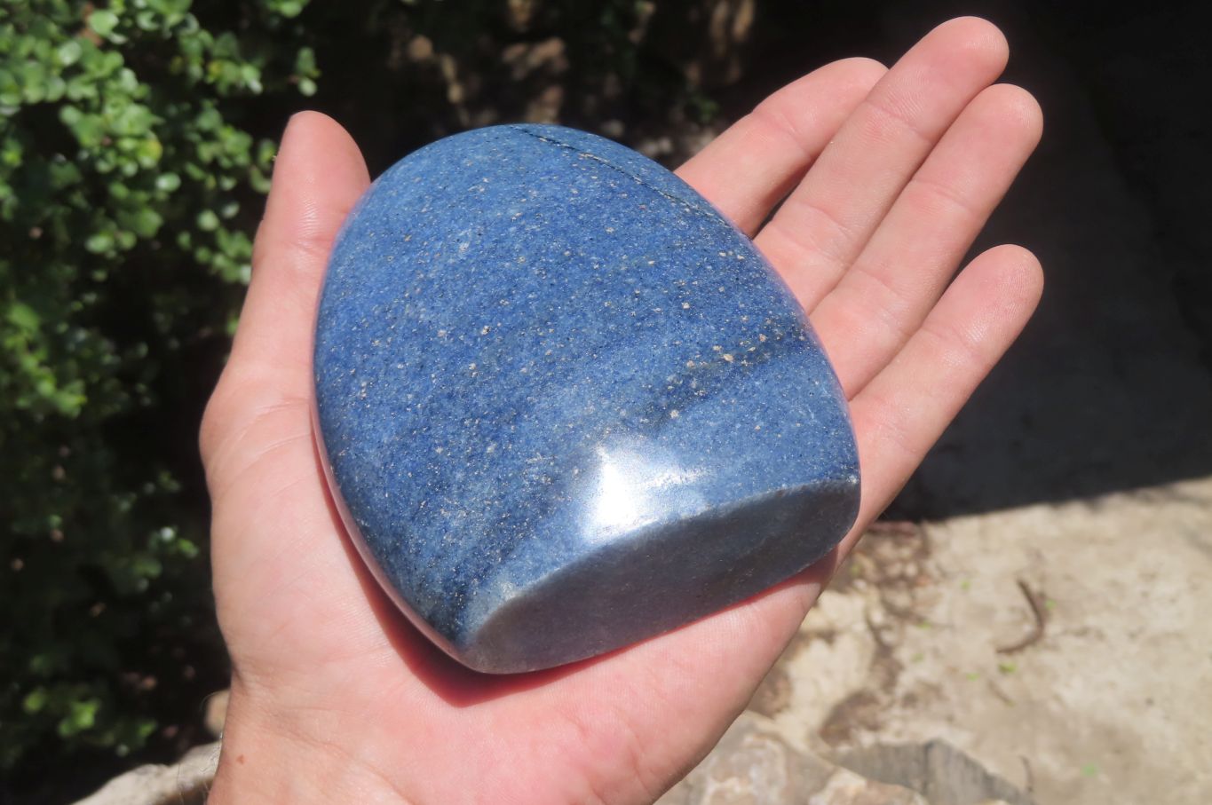 Polished Lazulite Standing Free Forms x 2 From Madagascar - Toprock Gemstones and Minerals 