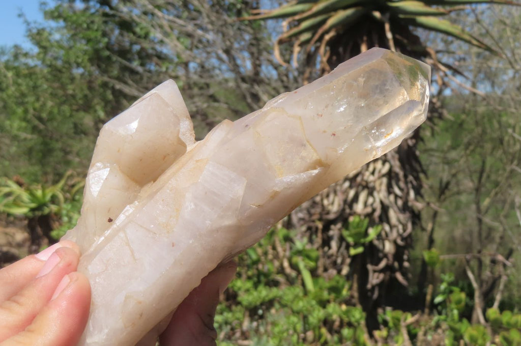 Polished Partially Quartz Crystals x 2 From Angola - Toprock Gemstones and Minerals 