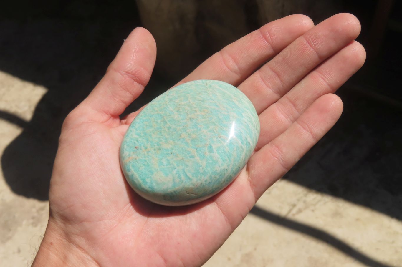 Polished Amazonite Free Forms x 12 From Zimbabwe - Toprock Gemstones and Minerals 