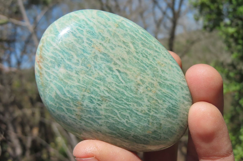 Polished Amazonite Free Forms x 12 From Zimbabwe - Toprock Gemstones and Minerals 