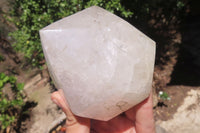 Polished White Quartz Crystals x 2 From Angola - Toprock Gemstones and Minerals 