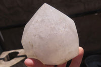 Polished White Quartz Crystals x 2 From Angola - Toprock Gemstones and Minerals 