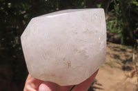 Polished White Quartz Crystals x 2 From Angola - Toprock Gemstones and Minerals 
