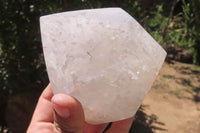 Polished White Quartz Crystals x 2 From Angola - Toprock Gemstones and Minerals 