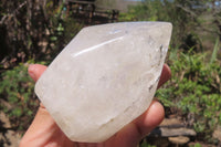 Polished White Quartz Crystals x 2 From Angola - Toprock Gemstones and Minerals 