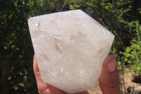Polished White Quartz Crystals x 2 From Angola - Toprock Gemstones and Minerals 