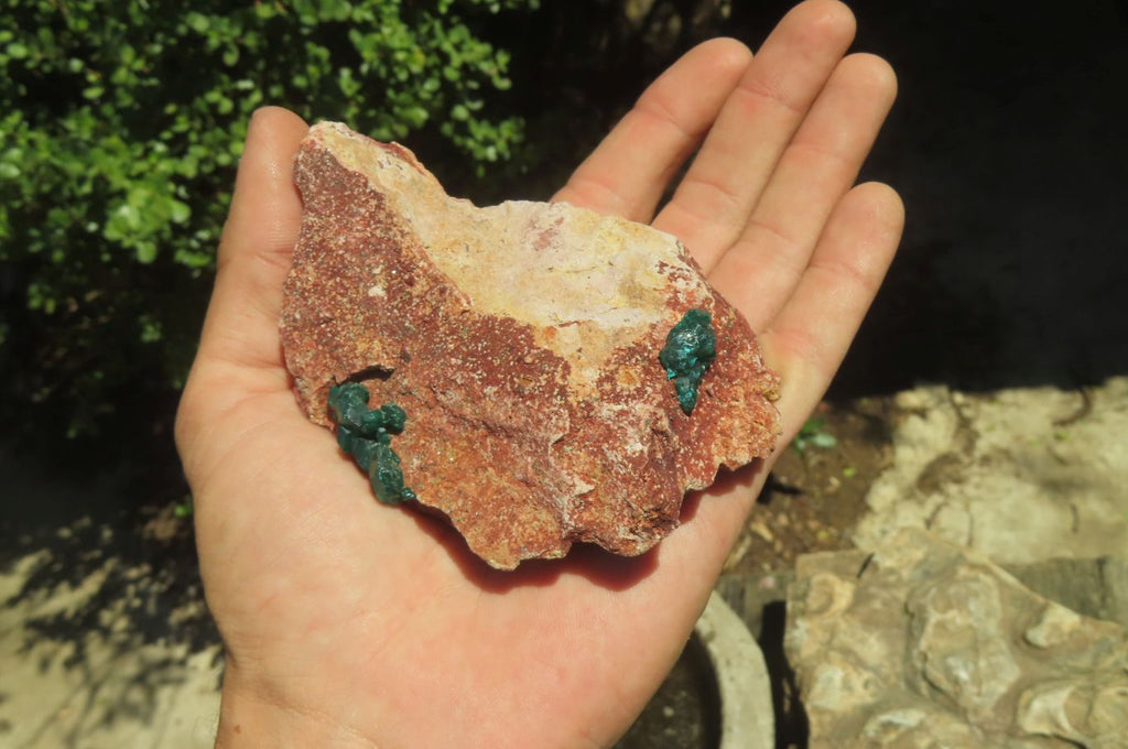 Natural Dioptase On Dolomite Specimens x 6 From Likasi, Congo - Toprock Gemstones and Minerals 