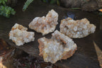 Natural Limonite Quartz Geodes x 4 From Solwezi, Zambia - Toprock Gemstones and Minerals 
