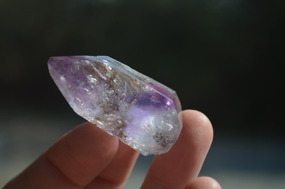 Polished Smokey Amethyst Window Quartz Points x 20 From Akansobe, Madagascar - Toprock Gemstones and Minerals 