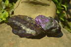 Natural Metallic Purpurite Cobbed Specimens x 6 From Erongo, Namibia - Toprock Gemstones and Minerals 