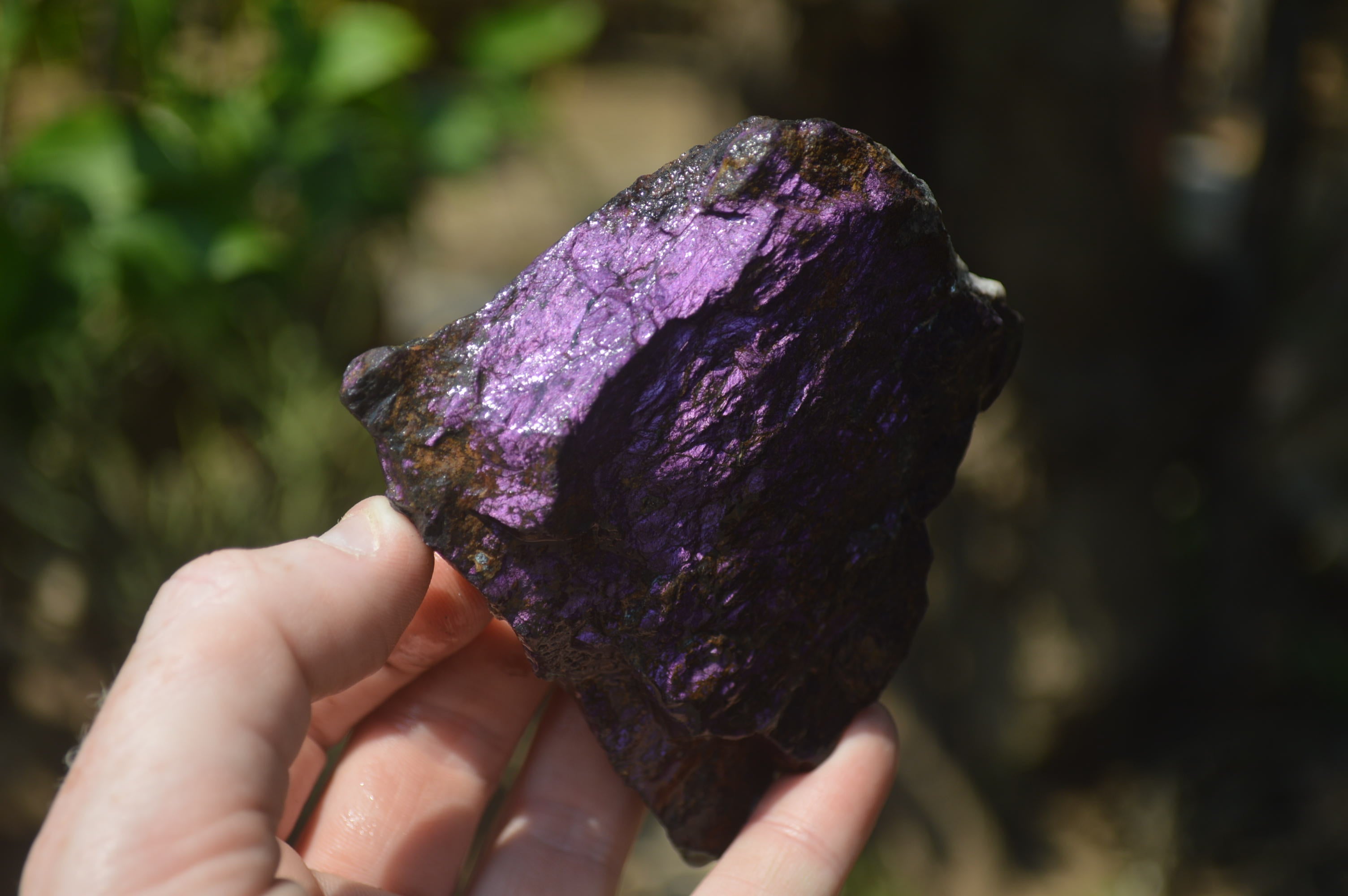 Natural Metallic Purpurite Cobbed Specimens x 6 From Erongo, Namibia - Toprock Gemstones and Minerals 