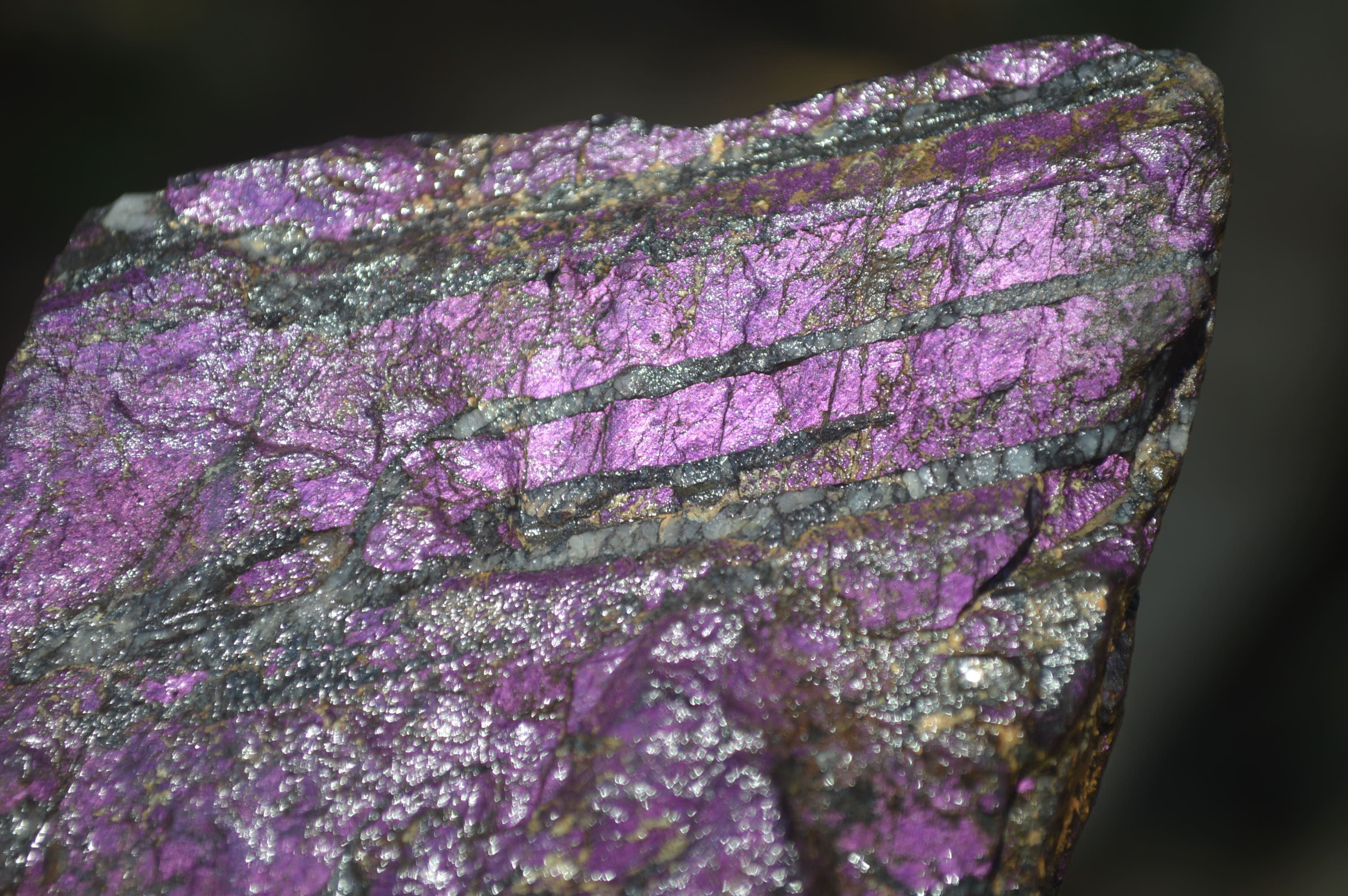 Natural Metallic Purpurite Cobbed Specimens x 6 From Erongo, Namibia - Toprock Gemstones and Minerals 