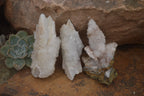 Natural Drusy Quartz Coated Calcite Pseudomorph Specimens x 7 From Alberts Mountain, Lesotho - Toprock Gemstones and Minerals 