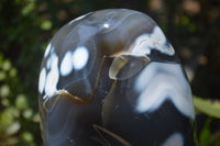 Polished Snow / Orca Agate Standing Free Forms x 1 From West Coast, Madagascar - Toprock Gemstones and Minerals 