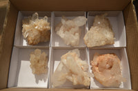 Natural Quartz Cluster Specimens x 6 From Madagascar - Toprock Gemstones and Minerals 