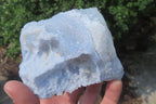 Natural Etched Blue Chalcedony Specimens x 5 From Nsanje, Malawi - Toprock Gemstones and Minerals 