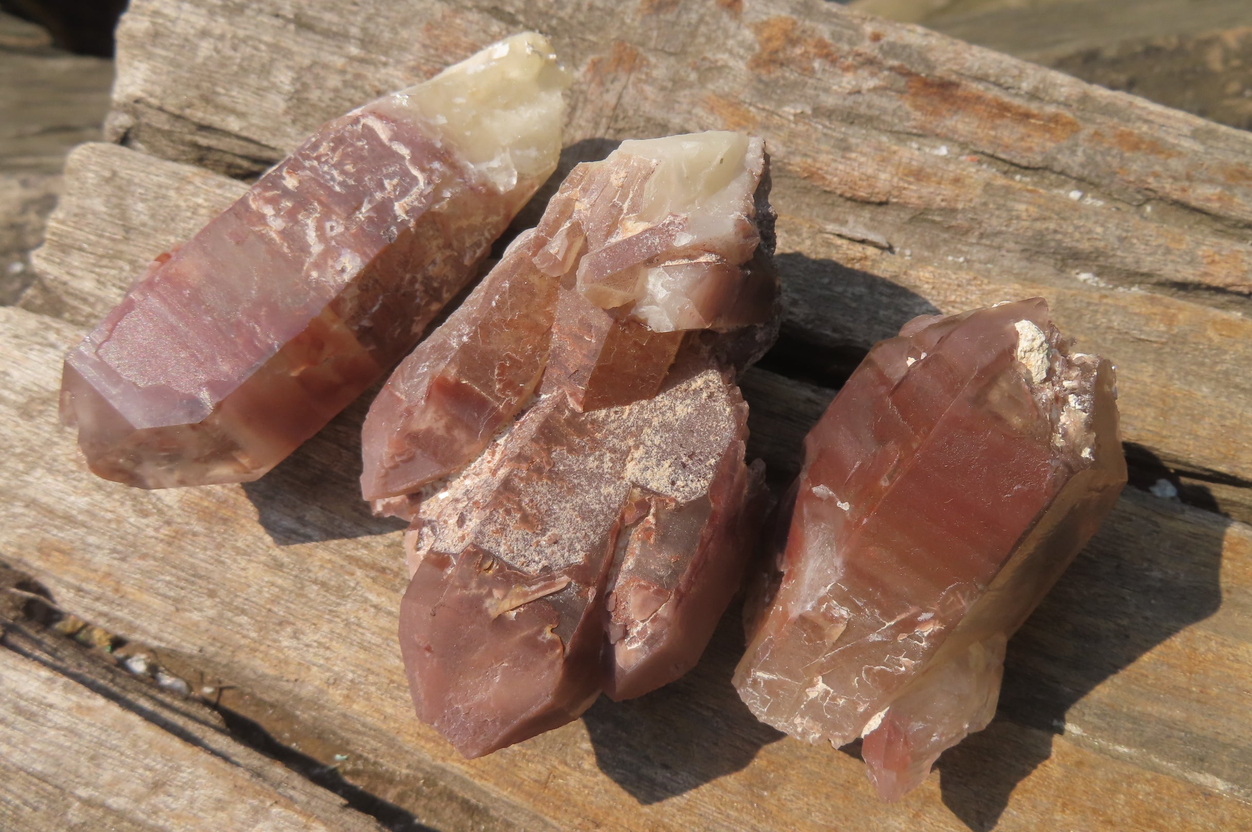 Natural Red Hematoid Quartz Specimens x 24 From Zimbabwe - Toprock Gemstones and Minerals 