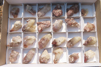 Natural Red Hematoid Quartz Specimens x 24 From Zimbabwe